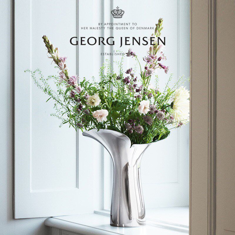Georg Jensen 乔治杰生BLOOM花朵花瓶北欧简约客厅餐桌插花摆件