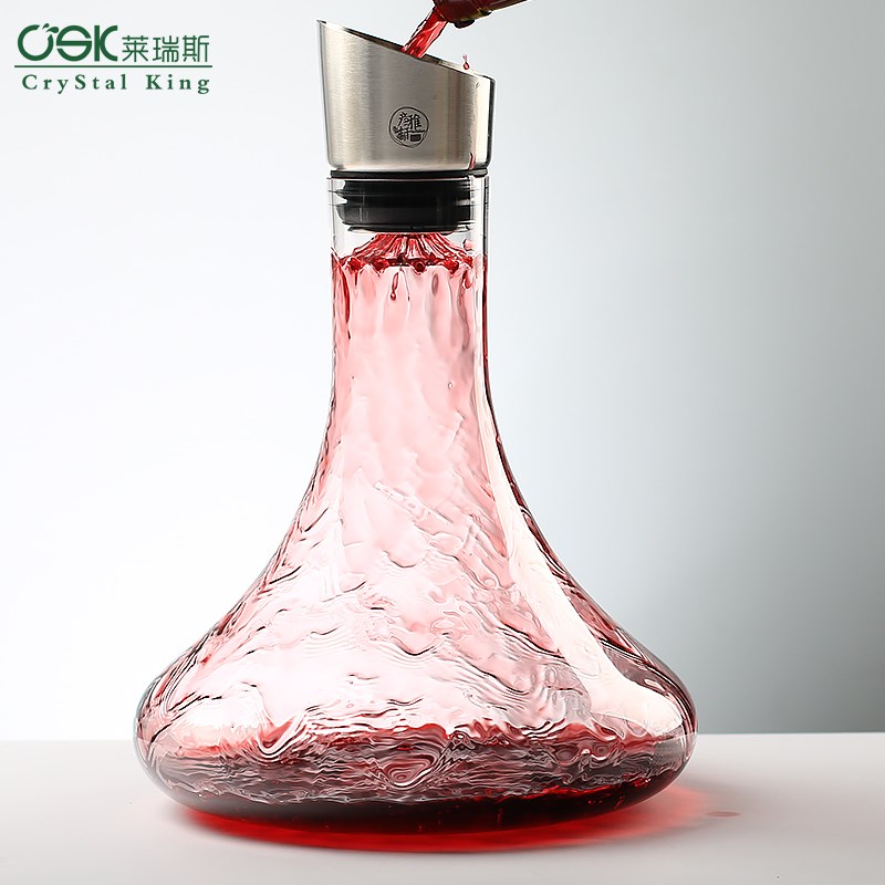 快速红酒醒酒器分酒器水晶玻璃家用欧式葡萄酒酒壶个性玻璃酒具大