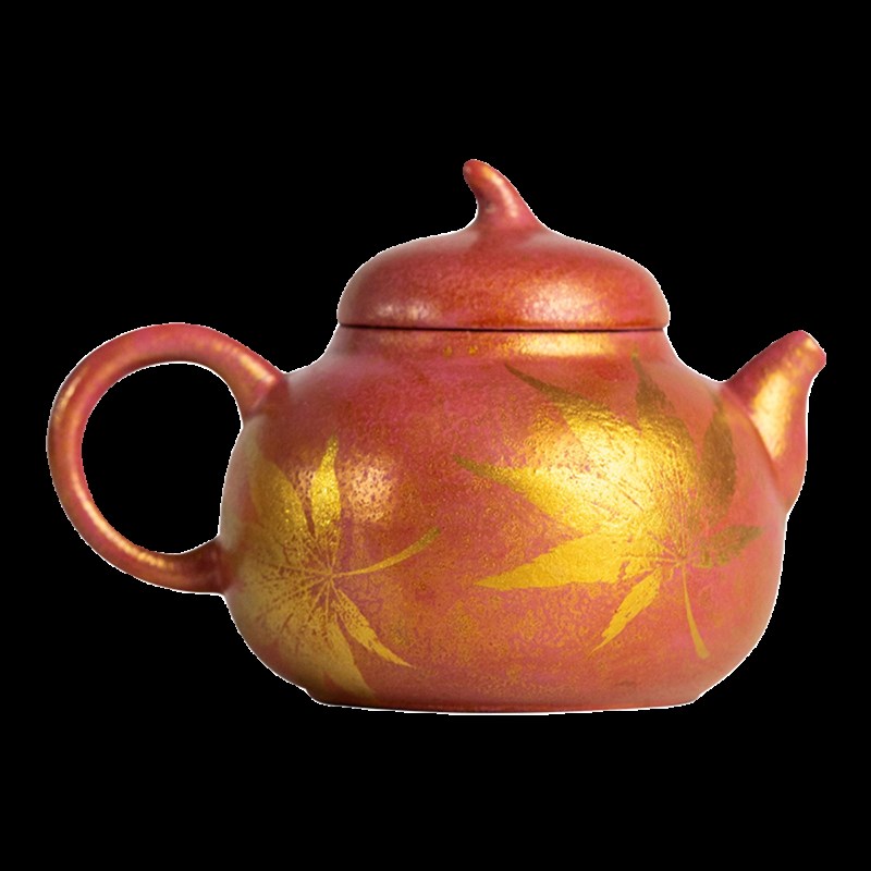慢城 漆希枫华红茄瓜壶高端茶具泡茶壶单壶小号泡茶器送礼礼盒装