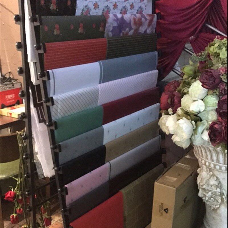 新款铁艺丝带收纳架鲜花包装纸彩带花店货架围巾丝巾展示架