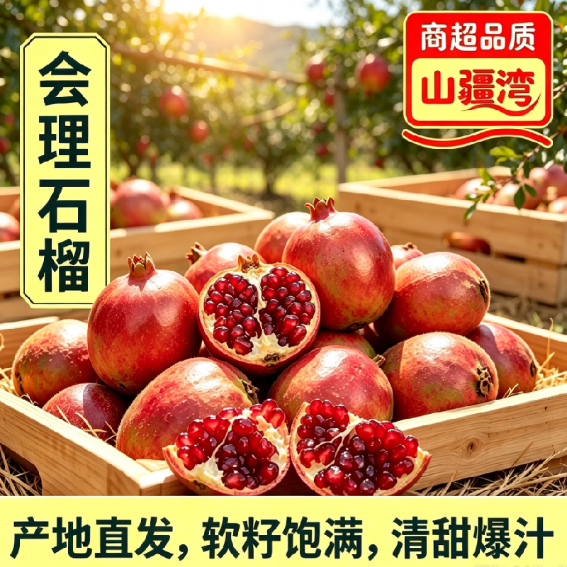 山疆湾会理软籽石榴4.8斤