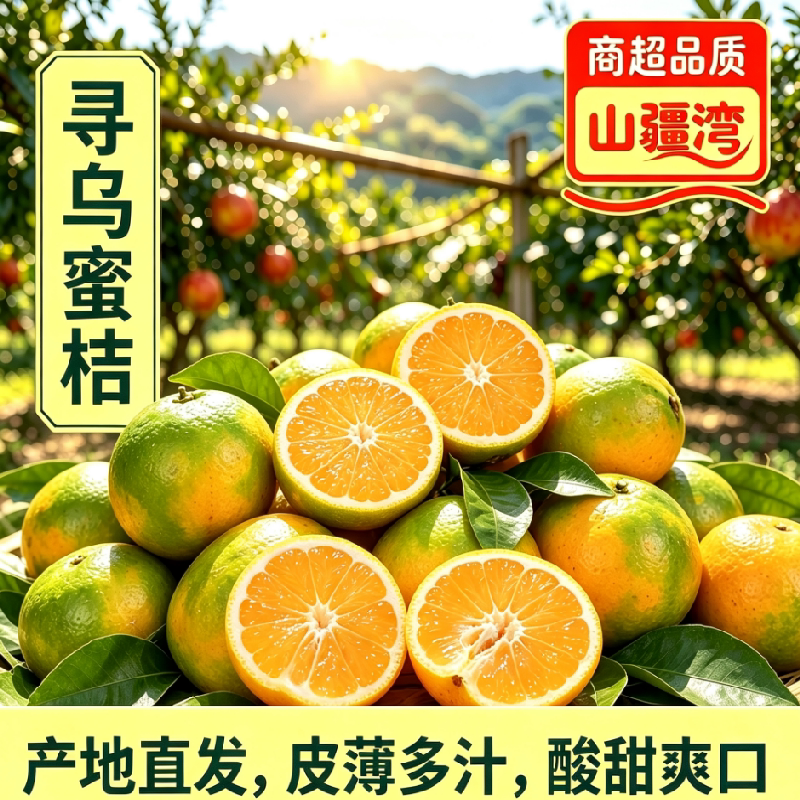山疆湾江西寻乌蜜桔4.5斤净重