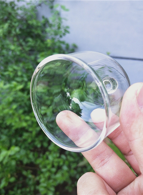 小高脚分体罩文玩原石玻璃展示贵金属珍珠鈡罩罩子mini手工小摆件