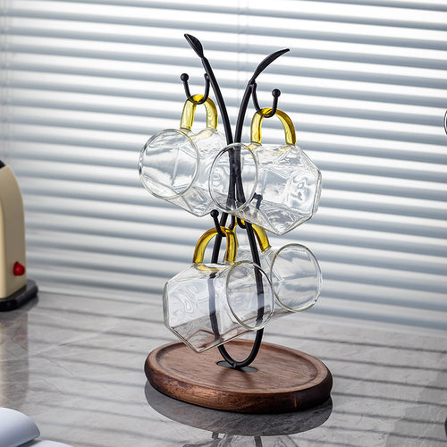 创意家用杯架杯架子置物架马克杯水杯挂杯架橱柜收纳置物架沥水架