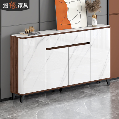 轻奢岩板超薄餐边柜家用窄柜25CM薄款窄型茶水柜客厅储物酒柜碗柜