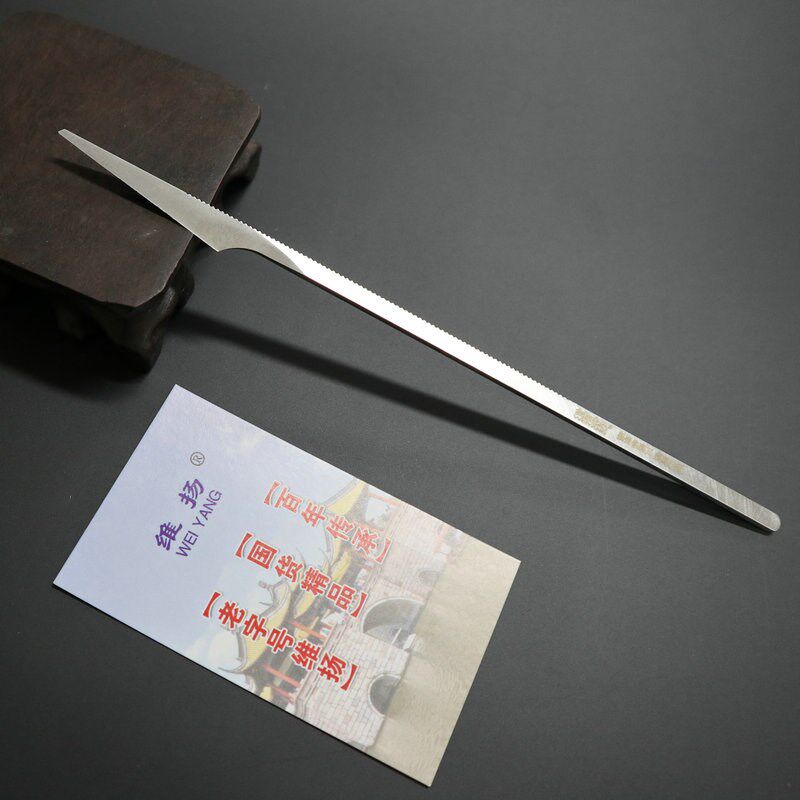 维扬扬州三把刀专业技师修脚刀4.5cm直口尖头带齿刮刀 刮脚丫死皮