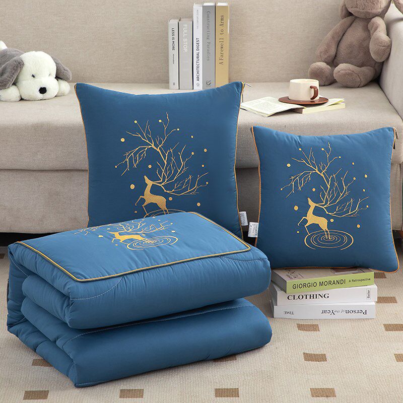 全棉抱枕两用被子高档四季通用午睡枕头毯子二合一车载靠背空调被