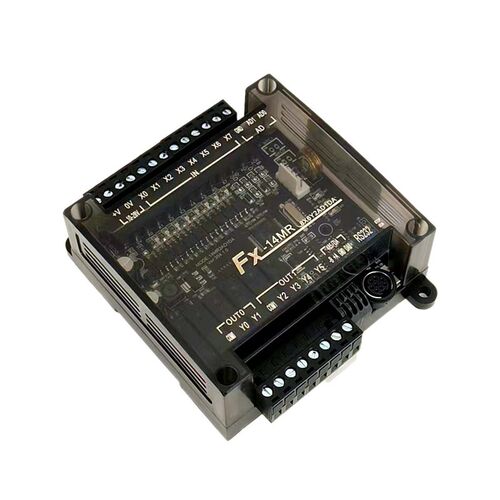 国产简易PLC工控板 可程式设计逻辑控制器 兼容FX2N  插拔端子