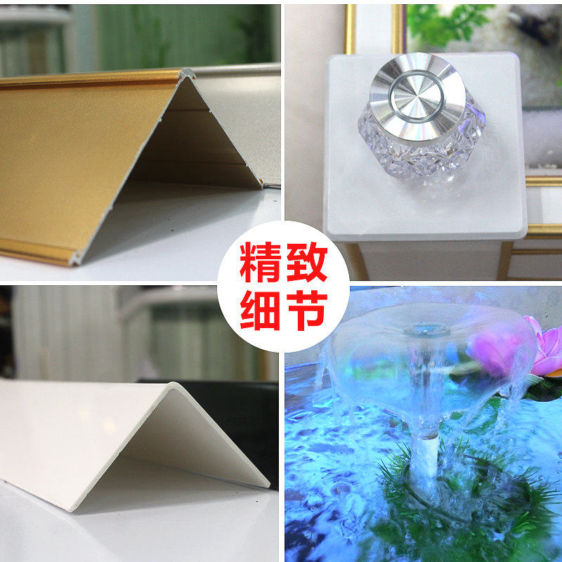 免换水长方形茶几鱼缸客厅生态玻璃水族箱小型大型创意茶桌乌龟缸