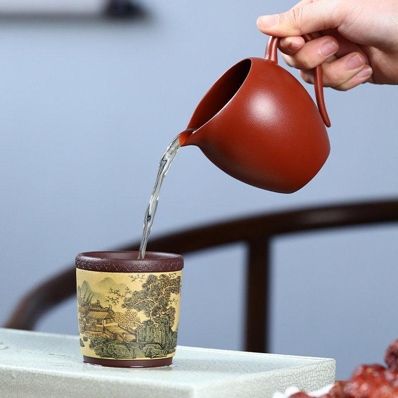紫砂公道杯茶海分茶器茶漏套装高档日式泡茶过滤功夫茶具配件家用
