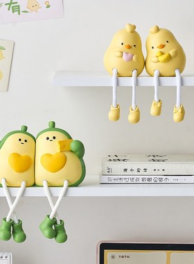 北欧风创意卡通吊脚娃娃摆件可爱客厅玄关电视柜装饰书柜书架摆设