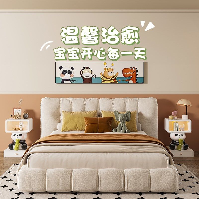 儿童房床头柜替代品创意小型极窄卡通可爱收纳柜储物柜卧室床边柜