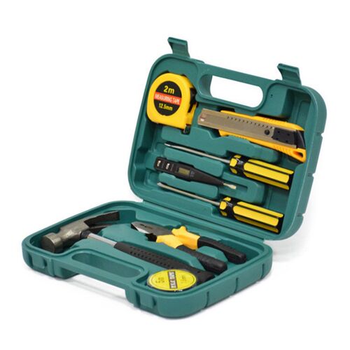 9件套工具箱车载维修工具包工具盒家用组合工具套装汽车用8009A