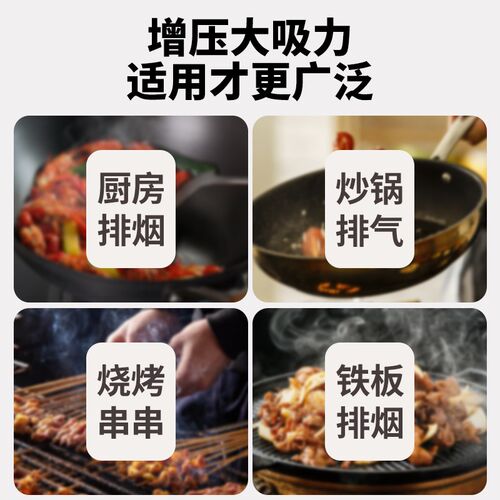 烧烤抽烟机厨房落地吸烟排风扇摆摊烧烤排风机304不锈钢烧烤风扇