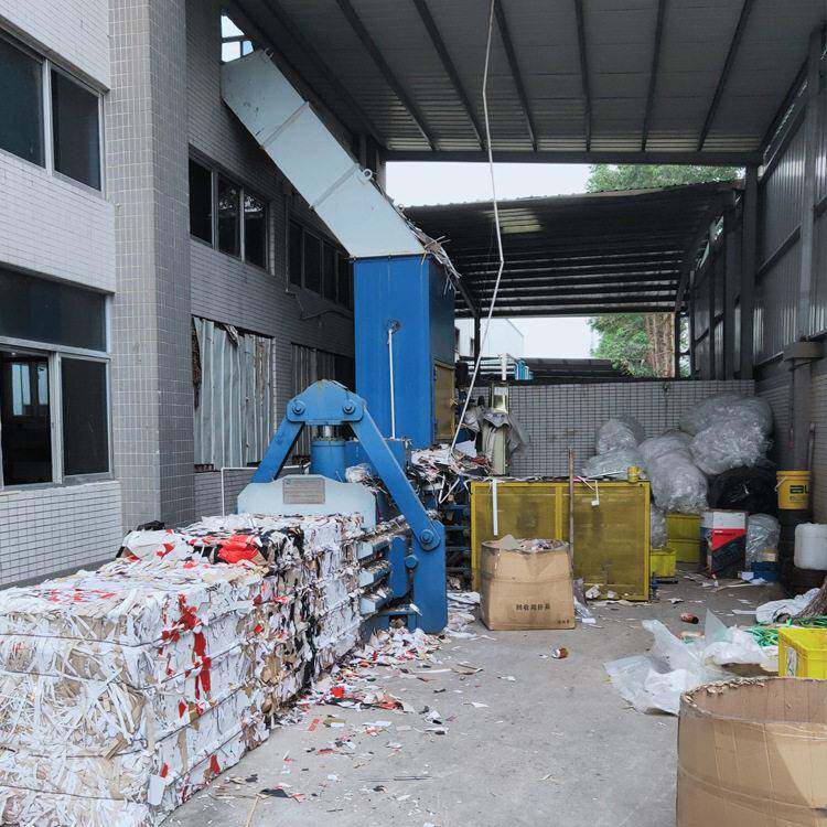 全UGI自废纸碎打设备厂家楼上车间进料方式自包动粉纸碎打动包机