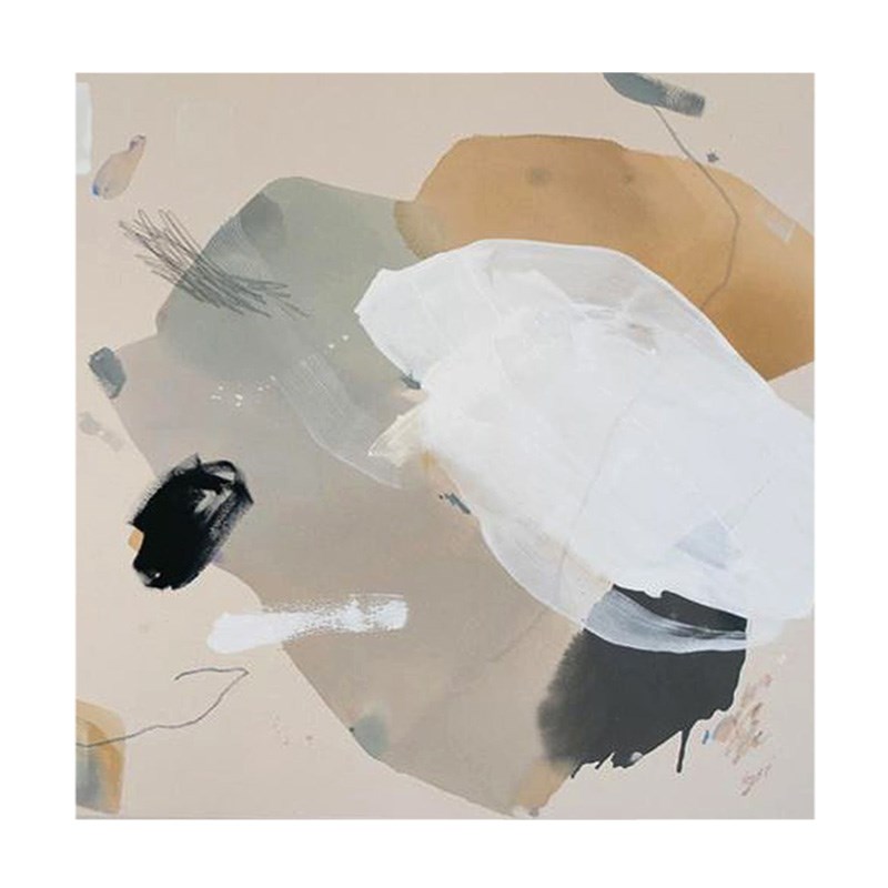 YASAN 赤贫风纯手绘抽象油画客厅沙发背景墙挂画卧室创意艺术壁画
