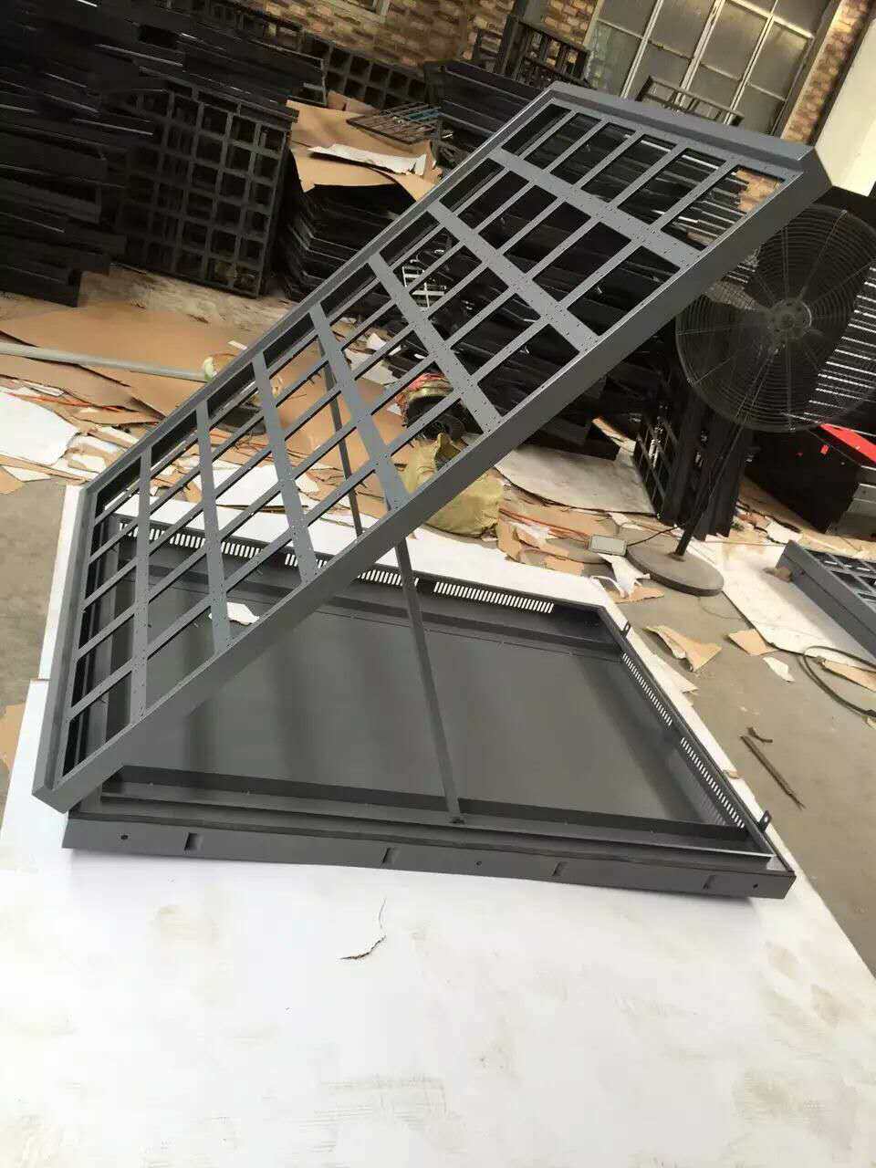 led户外电子广告显示屏外框简易单双立柱前后维护磁吸防水雨箱体