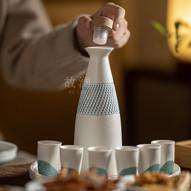 酒壶古风装酒专用一斤酒瓶空瓶定制酒具礼盒白酒杯公司商务伴手礼