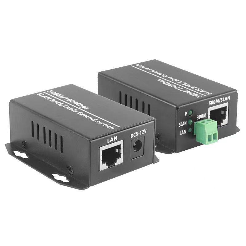 IP2芯延长器百兆网络延长器网线 双绞线 500米网络ip2芯转同轴图片