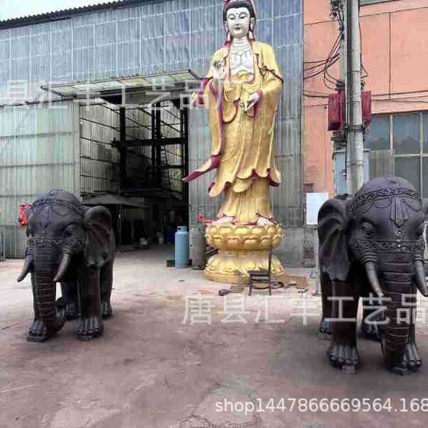 大型铸铜大象园林景观动物雕塑 公司门口纯铜吸财铜象工艺品摆件