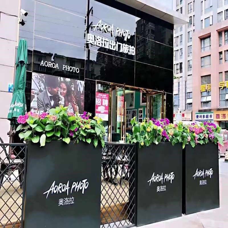铁艺花箱围栏护栏摆室外户外庭院餐饮栅栏商业街花坛隔断绿化种植