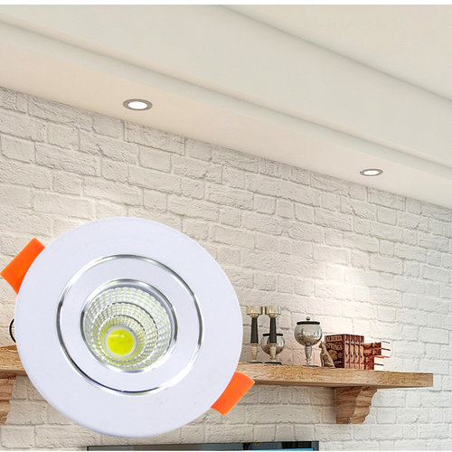 led小筒灯3w5w开孔4cm4.5 5 5.5 6公分45 50 55mm客厅cob酒柜射灯