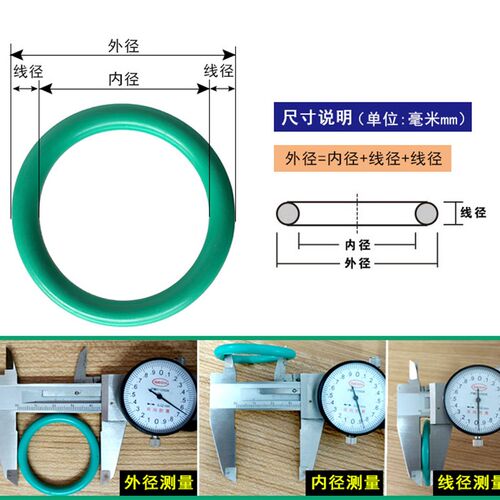 5.5内8内9丁晴氟胶O型圈密封圈修理盒套装/活塞杆通用耐磨O圈油封