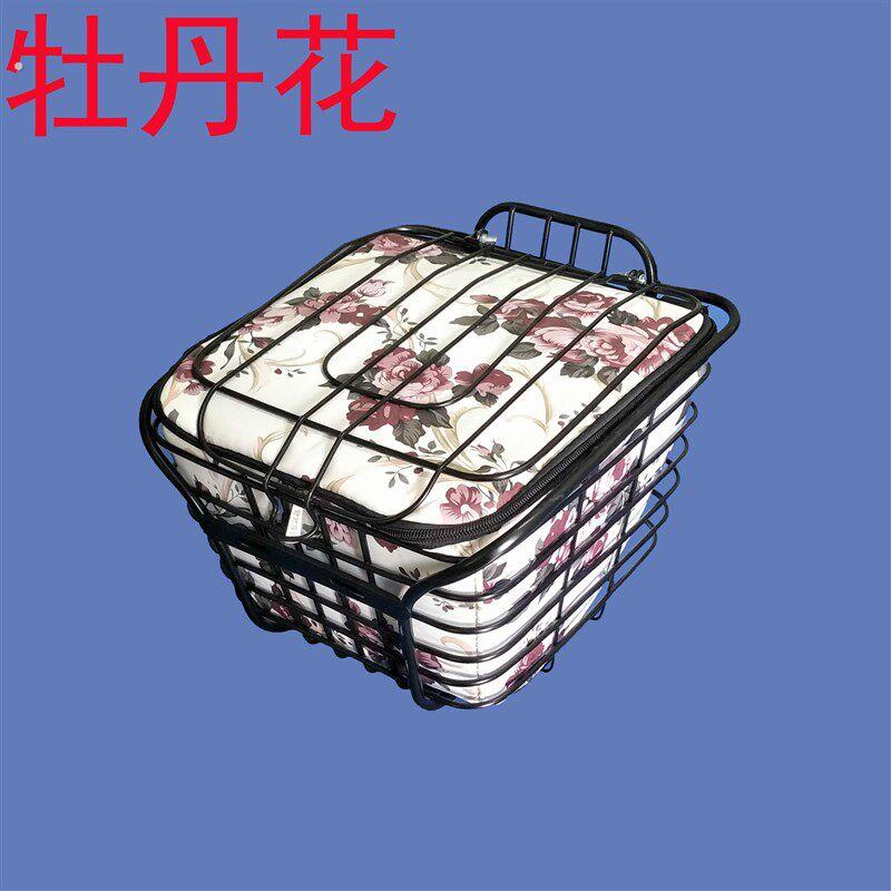 电动车车篮 哈雷锂电车车篓车筐 防水滑板车工具箱前菜篮子箱子