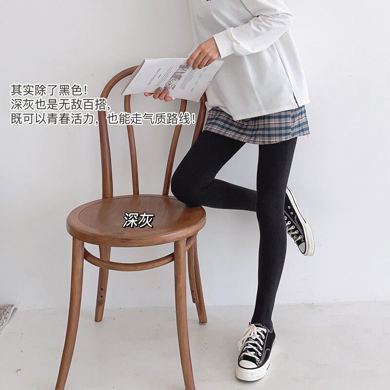 秋冬款自发热保暖加绒加厚连裤袜丝袜九分打底袜女外穿显瘦腿袜子
