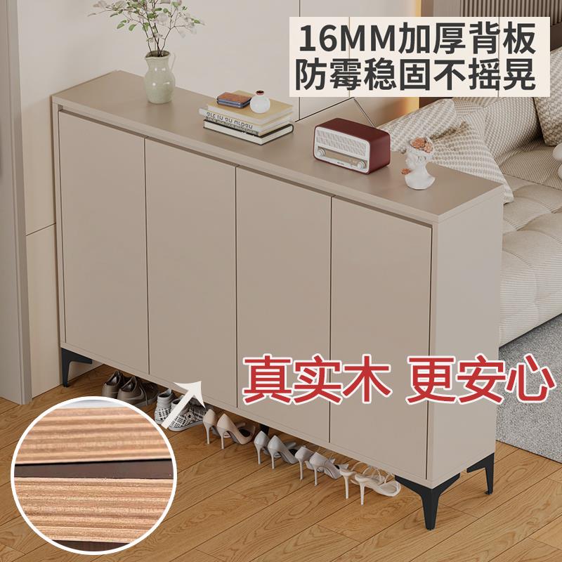 实木鞋柜隔断柜客厅玄关隔断双面隔断鞋柜入户门 纯实木加厚背板