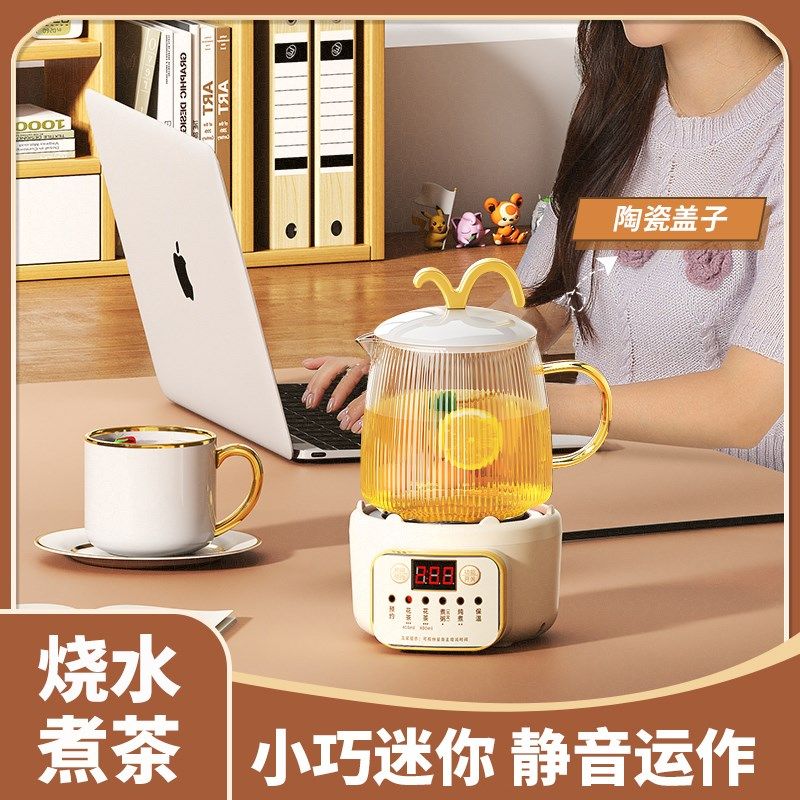 艾苏恩迷你养生壶办公室煮茶器 一人用智能快煮多功能养生杯
