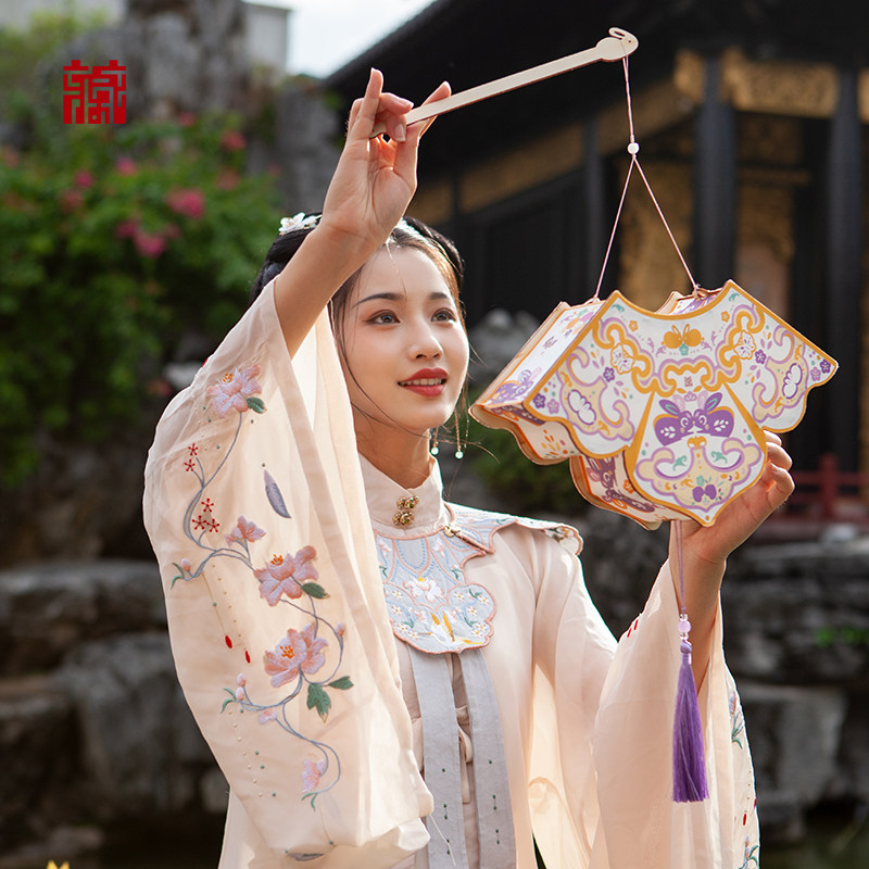 广东省博物馆云想霓裳灯笼中秋节花灯手工DIY宣纸灯笼汉服古风