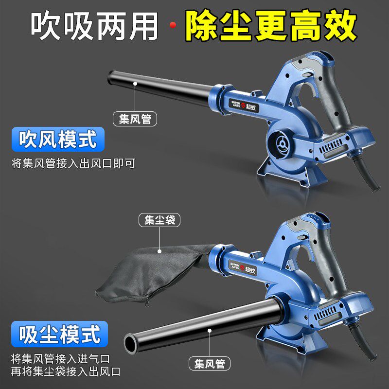 12v24v夹电瓶大功率吹风机收割机挖机滤芯除尘器吹灰尘暴力吹尘枪
