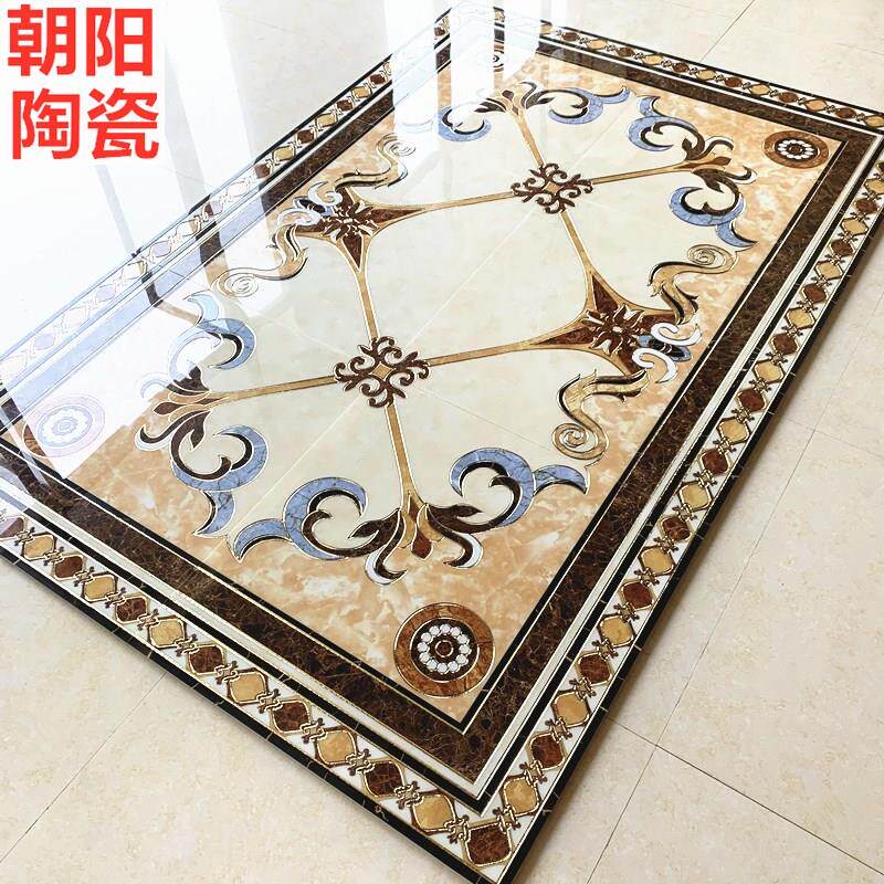 欧式拼花地砖800x800 客厅餐厅过道玄关拼图地砖地拼花砖造型地砖
