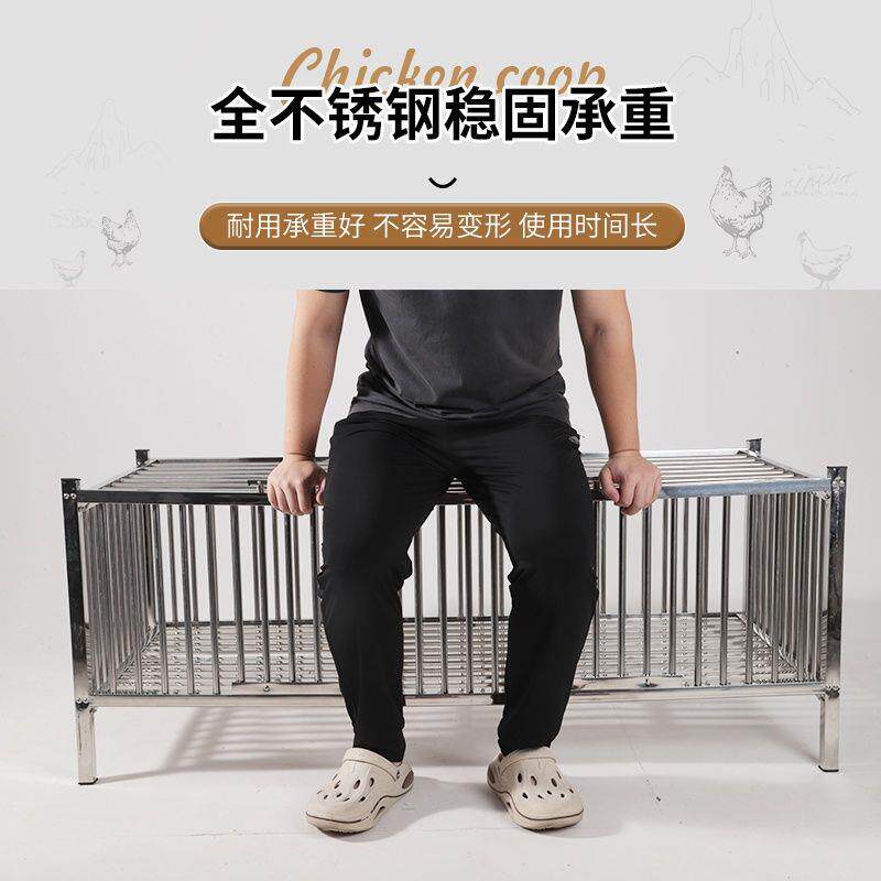 不锈钢鸡笼家用加厚养殖阳台大中小号兔笼厂家直销专用加密鸽子笼