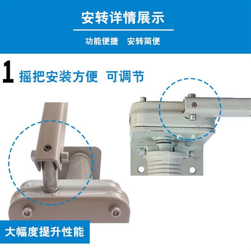 养殖场上往下卷帘机卷膜器猪场羊场大棚上开型卷帘器手摇升降器