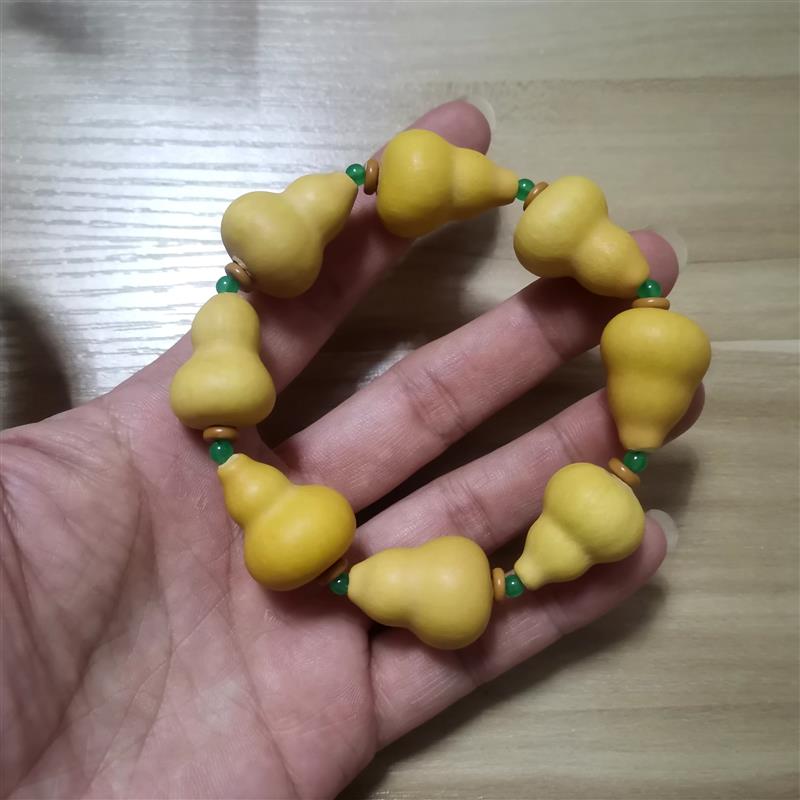 天然迷你葫芦手串精品草里金手串小葫芦手串男女手串文玩葫芦手捻