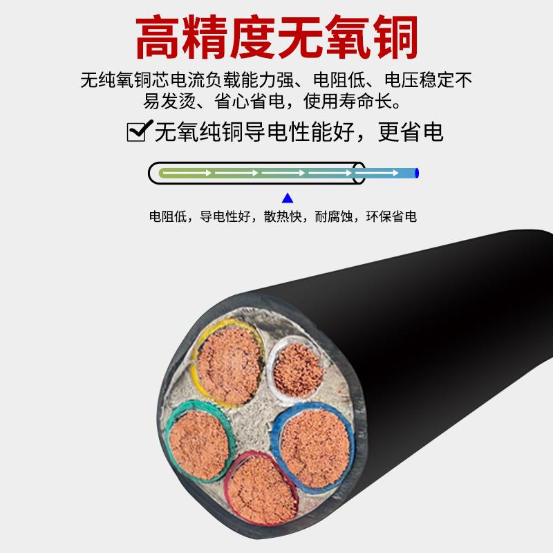 国标RVV软芯电缆线3*16+1 2 4 5芯10 25 35平方RVVZ电线纯铜芯