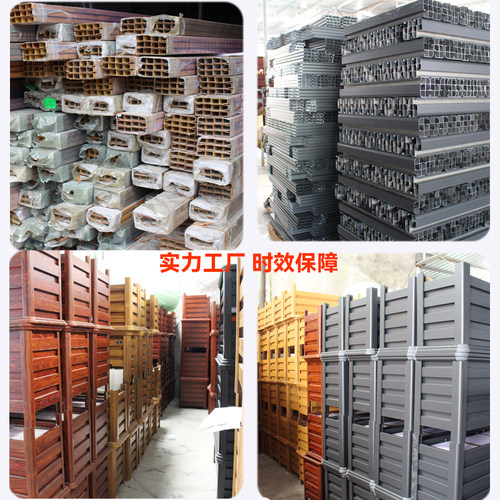 户外铝合金花箱道路市政组合防腐木花箱花槽阳台种菜长方形种植箱