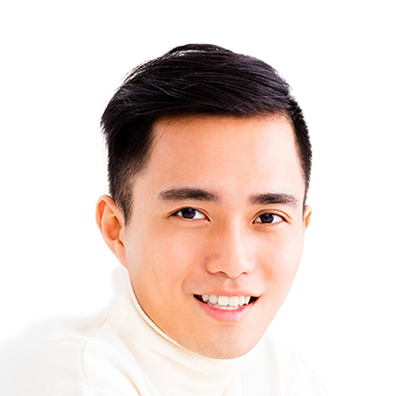 假发男短发补发男士头顶真发刘海织发补发片块脱发前额手织脱发