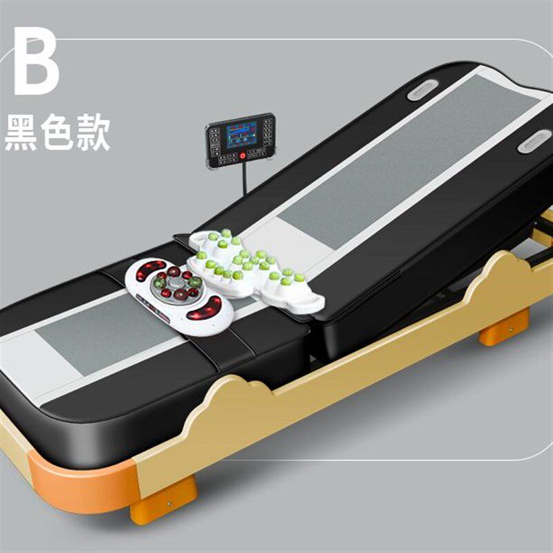 电动多功能温热理疗床保健全身加热脊柱梳理推拿温玉石家用按摩床