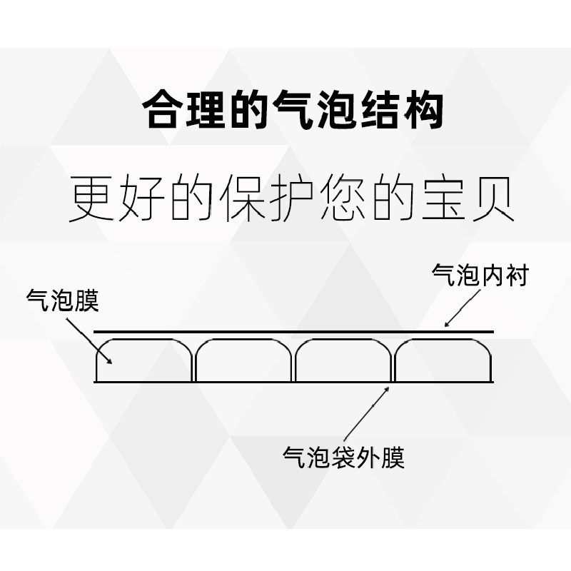 珠光膜气泡袋白色复合信封袋15x20cm快递袋防震防摔打包装自封袋图片