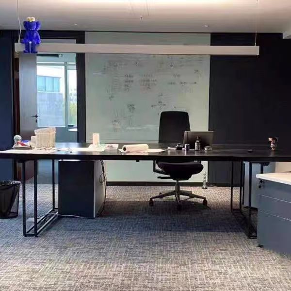 北欧实木会议桌长桌简约家用铁艺餐桌书桌电脑桌原木饭店咖啡厅桌