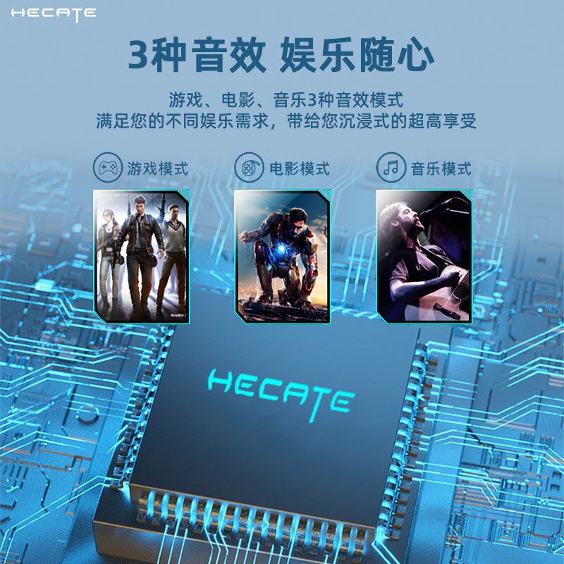 HECATE漫步者G2000桌面蓝牙小音响笔记本有线usb游戏低音炮重低音