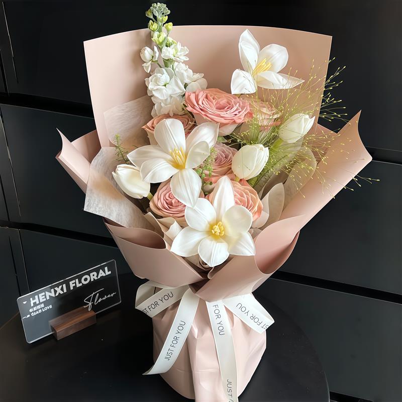 郁金香鲜花速递生日花束广州韶关深圳市珠海市汕头市花店同城配送