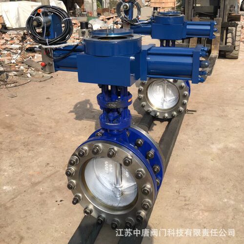 D743H-16C/25C液动三偏心法兰蝶阀 法兰液动蝶阀 铸钢硬密封蝶阀