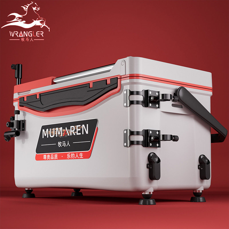 渔夫志牧马人钓箱新款大容量超轻多功能台钓全套免安装可坐钓鱼箱