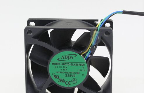 原装 ADDA AD07012LX257B00 12V 0.4 7CM 7025 4线PWM散热风扇