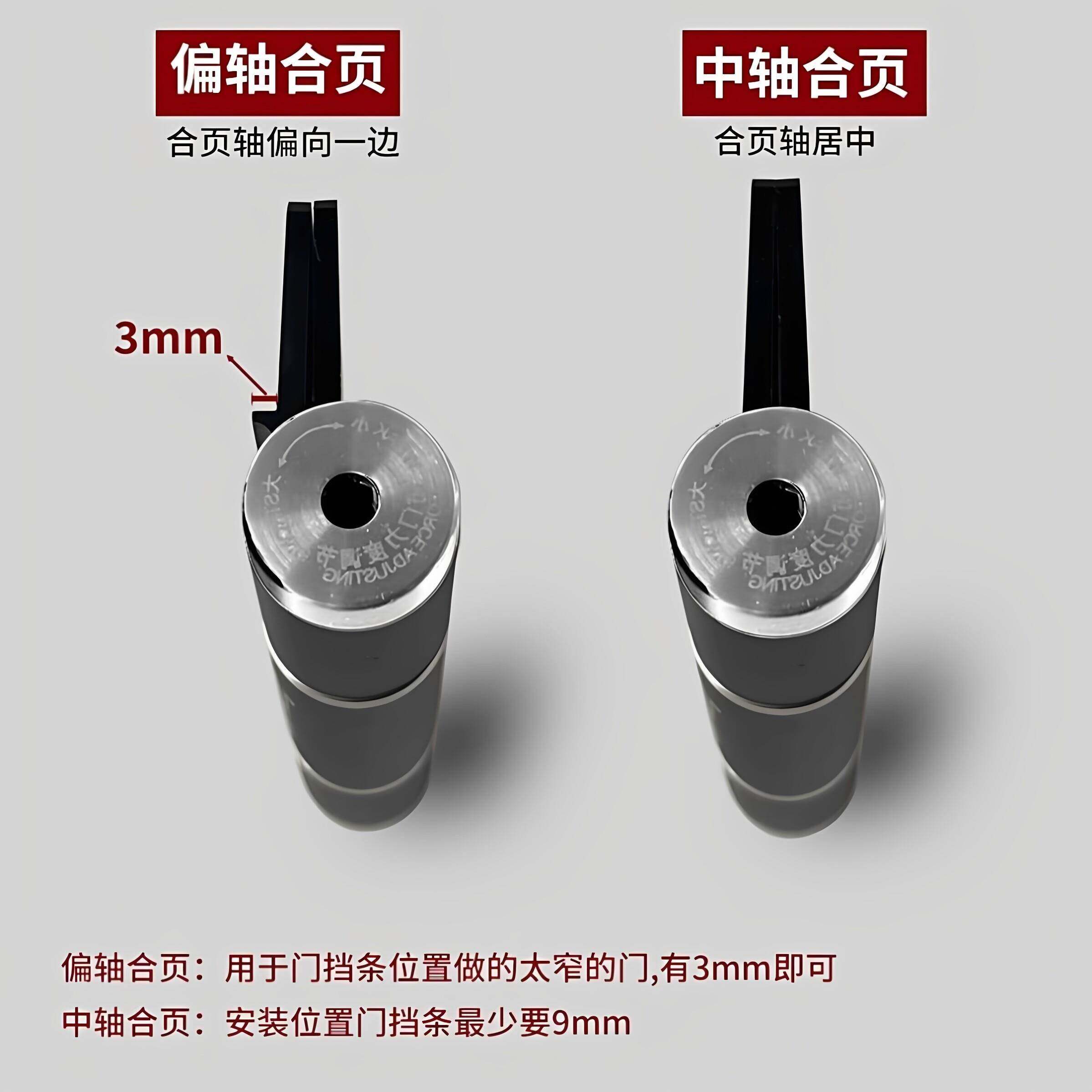 偏轴液压合页隐形门免开槽子母缓冲合页暗门自动关门弹簧定位铰链
