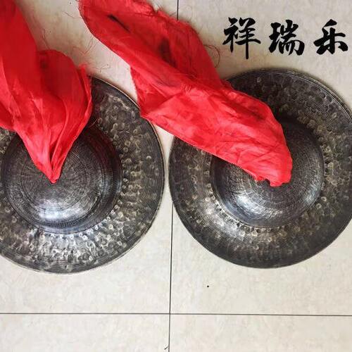钹铜-铜手工老新铙铜宝25青镲铙钹道场公分响36乐队乐器青锣纯铜c